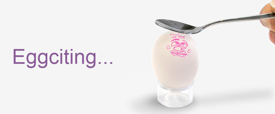 Eggs stamped and printed by nuovo egg stamper and printer